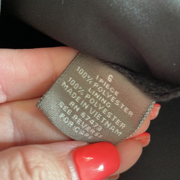 TAYLOR Fit and flare sleeveless BLACK cocktail dress zip back wide waistband 6 - Picture 13 of 13